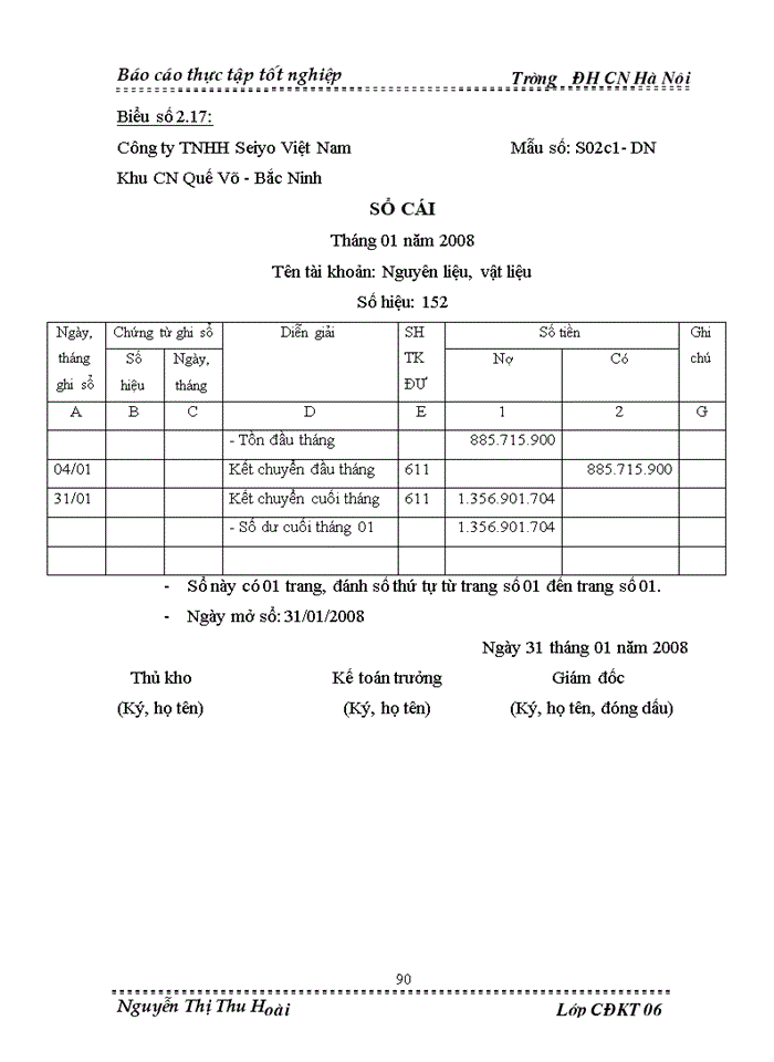 image for page Thực trạng tổ chức công tác hạch toán Kế toán nguyờn vật liệu công cụ dụng cụ tại công ty Trách nhiệm Hữu hạn Seiyo Việt Nam