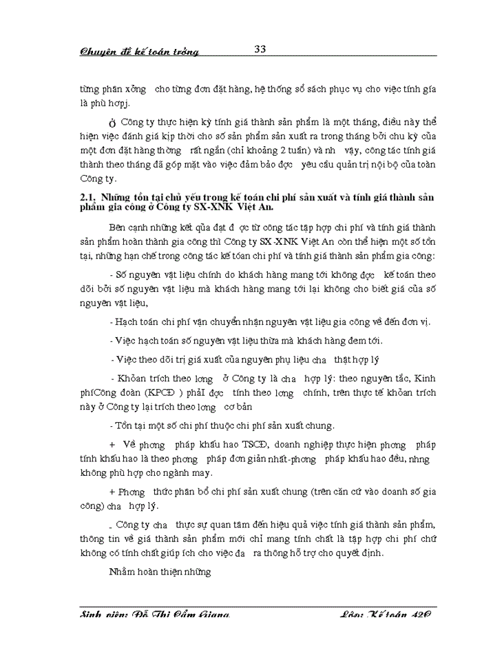 image for page Tổ chức hạch toán Chi phí sản xuất và tính Giá thành sản phẩm