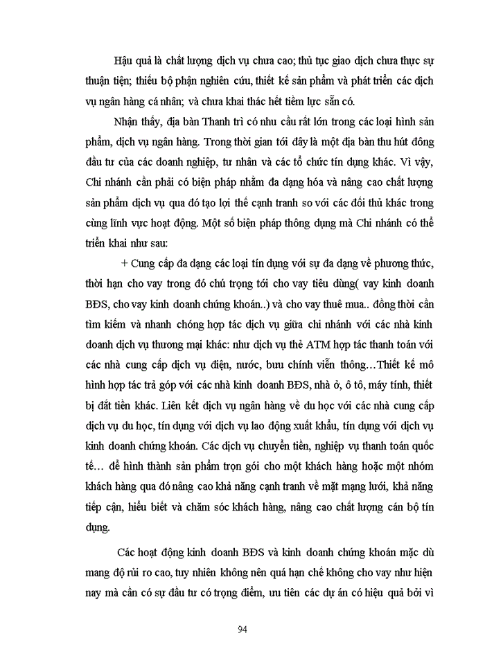 image for page Thực trạng và Một số Giải pháp nâng cao chất lượng hoạt động tín dụng tại ngân hàng Nông nghiệp và Phát triển Nông thôn huyện Thanh Trỡ