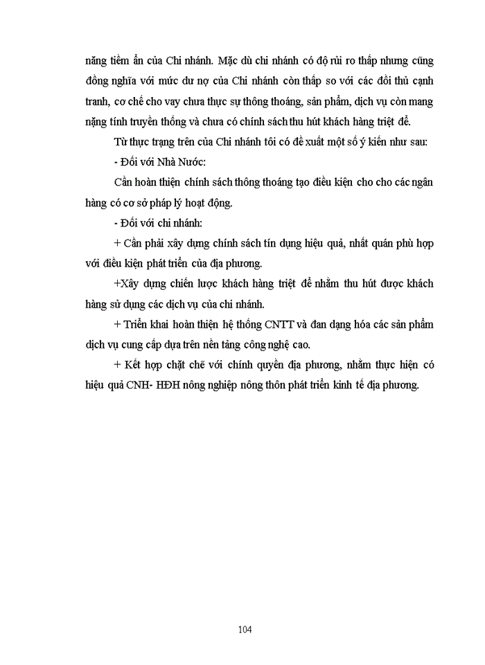 image for page Thực trạng và Một số Giải pháp nâng cao chất lượng hoạt động tín dụng tại ngân hàng Nông nghiệp và Phát triển Nông thôn huyện Thanh Trỡ