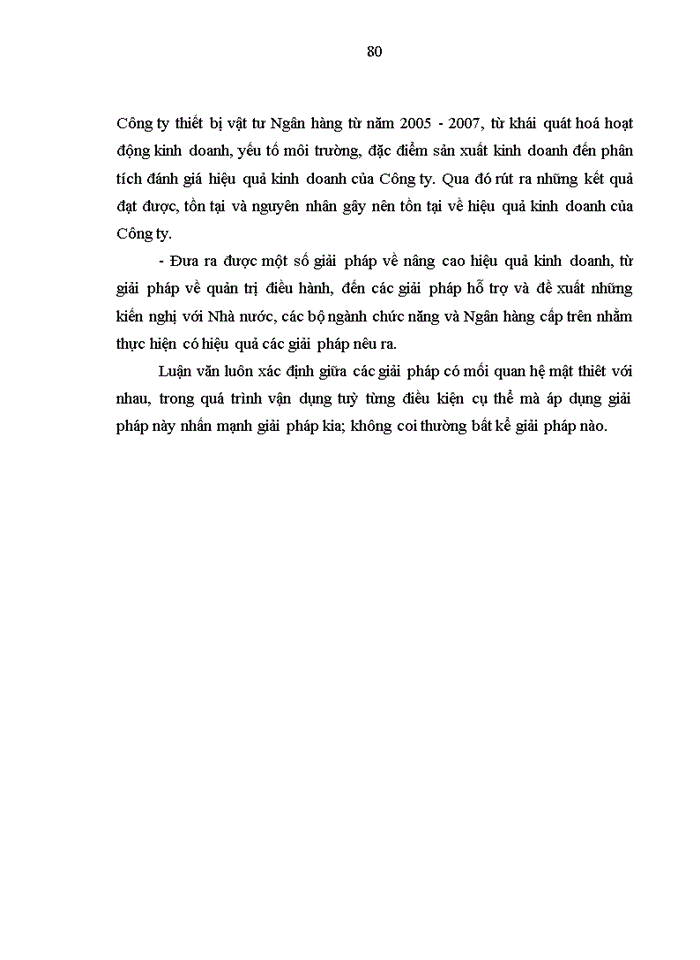 image for page Giải pháp nâng cao hiệu quả hoạt động Kinh doanh của Công ty cổ phần thiết bị vật tư Ngân hàng