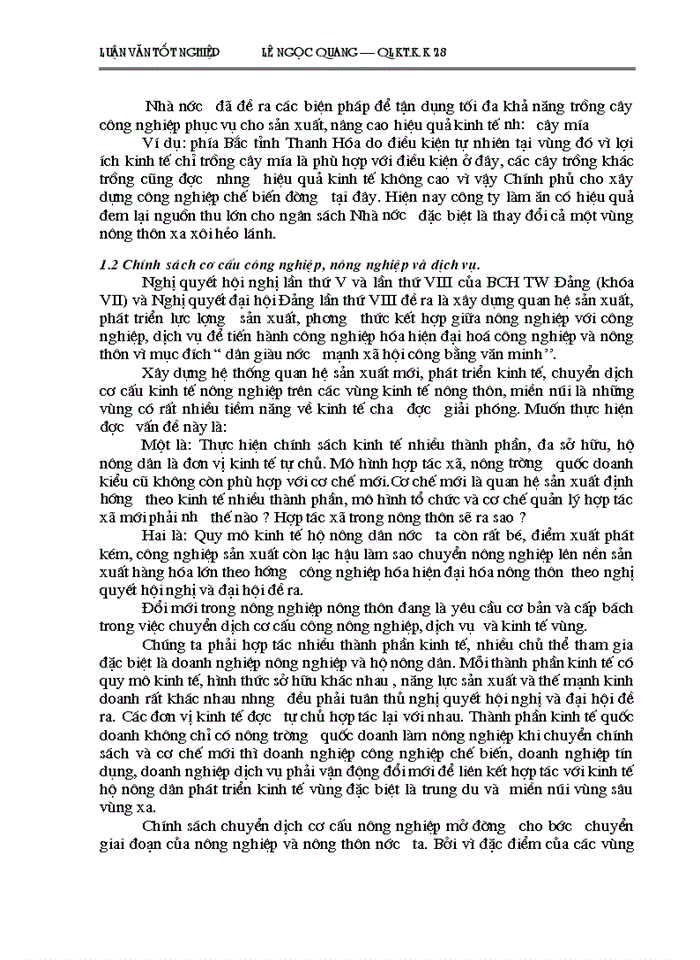 image for page Một số Giải pháp cơ bản về phát triển vùng Nguyên liệu Công ty Cổ phần mía đường Lam Sơn