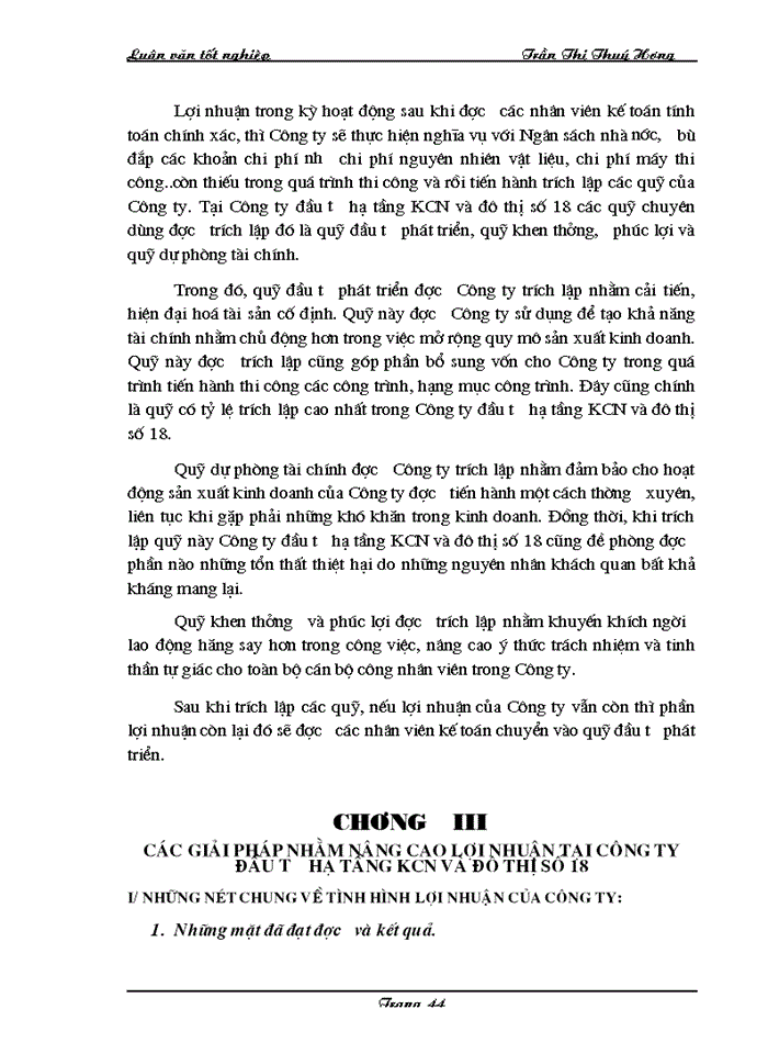 image for page Một số Giải pháp nâng cao lợi nhuận tại Công ty đầu tư hạ tầng khu Công nghiệp và đô thị số 18