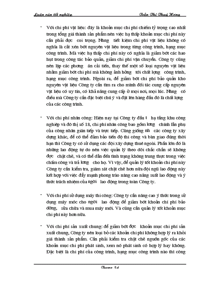image for page Một số Giải pháp nâng cao lợi nhuận tại Công ty đầu tư hạ tầng khu Công nghiệp và đô thị số 18