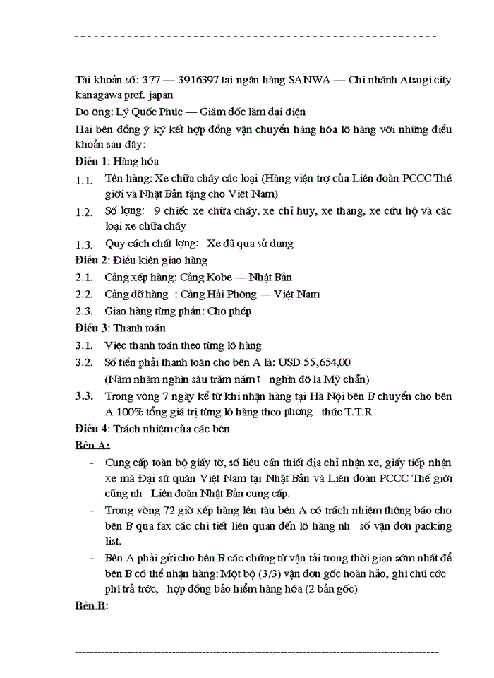 image for page Thực tế việc ký kết các hợp đồng vận chuyển Hàng hóa bằng đường biển tại Công ty giao nhận kho vận ngoại thương vietrans