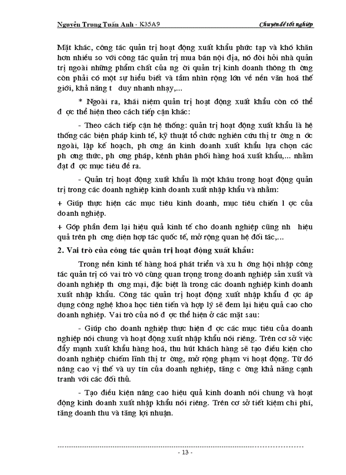image for page Các biện pháp nhằm nâng cao chất lượng công tác quản trị Xuất khẩu ở Công ty Xuất nhập khẩu thủ công Mỹ nghệ ARTEXPORT