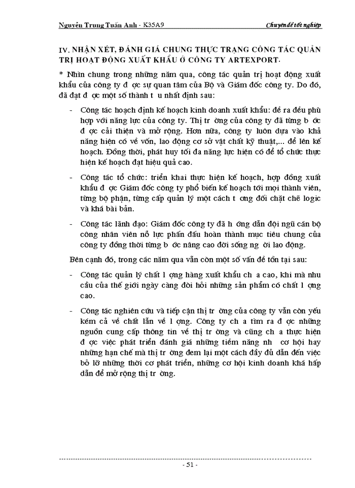 image for page Các biện pháp nhằm nâng cao chất lượng công tác quản trị Xuất khẩu ở Công ty Xuất nhập khẩu thủ công Mỹ nghệ ARTEXPORT