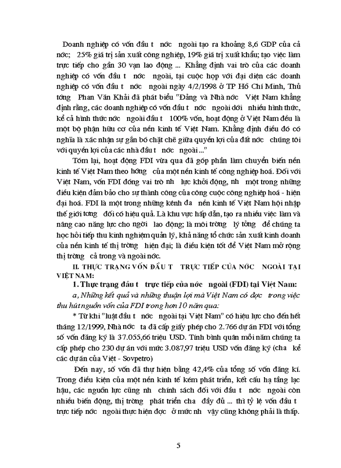Các Giải pháp thu hút vốn đầu tư trực tiếp nước ngoài vào Việt Nam
