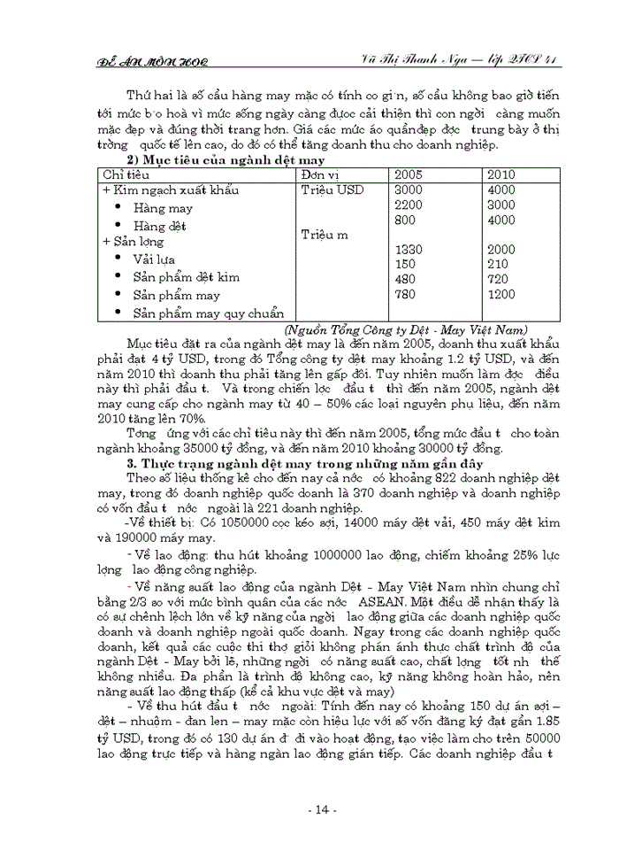 image for page Những thách thức và yêu cầu chất lượng hàng Dệt May trong quá trình hội nhập