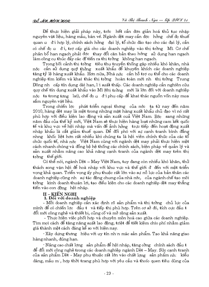 image for page Những thách thức và yêu cầu chất lượng hàng Dệt May trong quá trình hội nhập