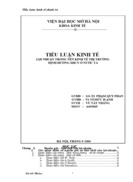 Lợi nhuận trong nền Kinh tế Thị trường định hướng Xã hội Chủ nghĩa ở nước ta