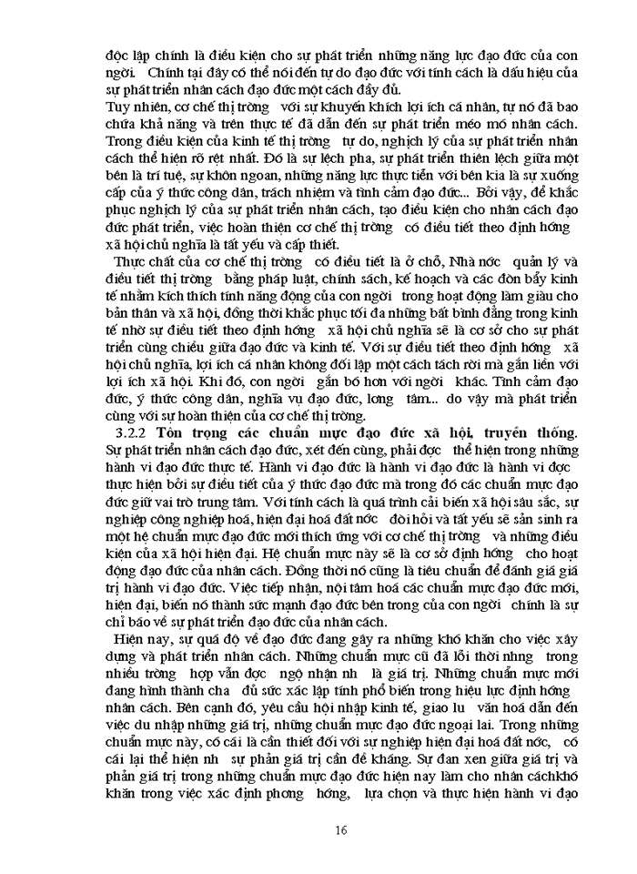 image for page Vai trò của đạo đức trong nền kinh tế định hướng Xã hội Chủ nghĩa ở nuớc ta hiện nay