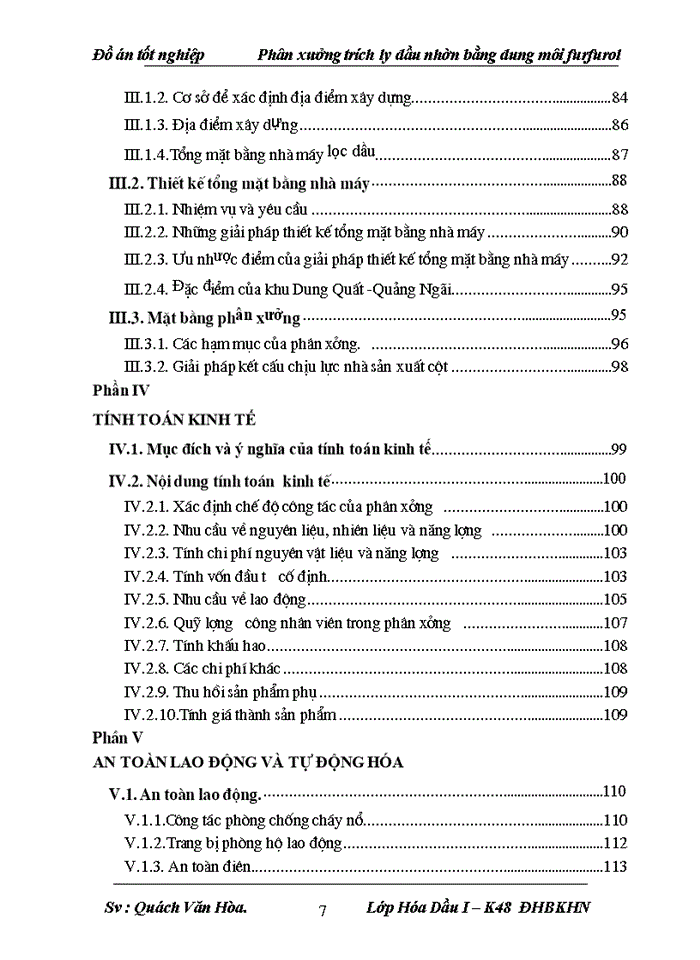 image for page Thiết kế phân xưởng trích ly sản xuất dầu nhờn bằng dung môi furfurol năng suất 450 000 tấn năm