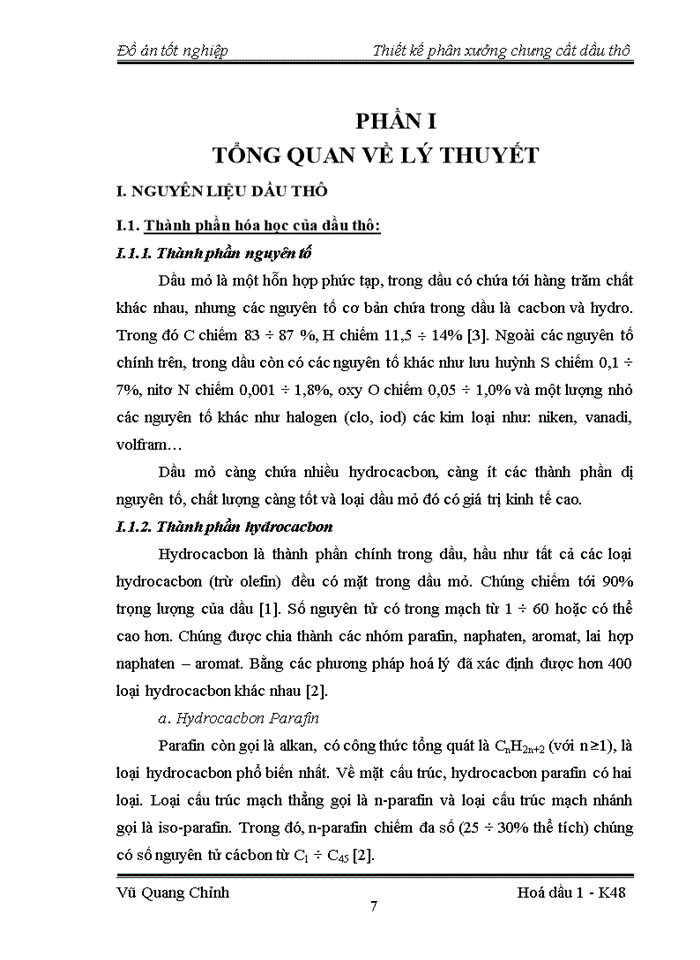 image for page Thiết kế phân xưởng chưng cất dầu thô