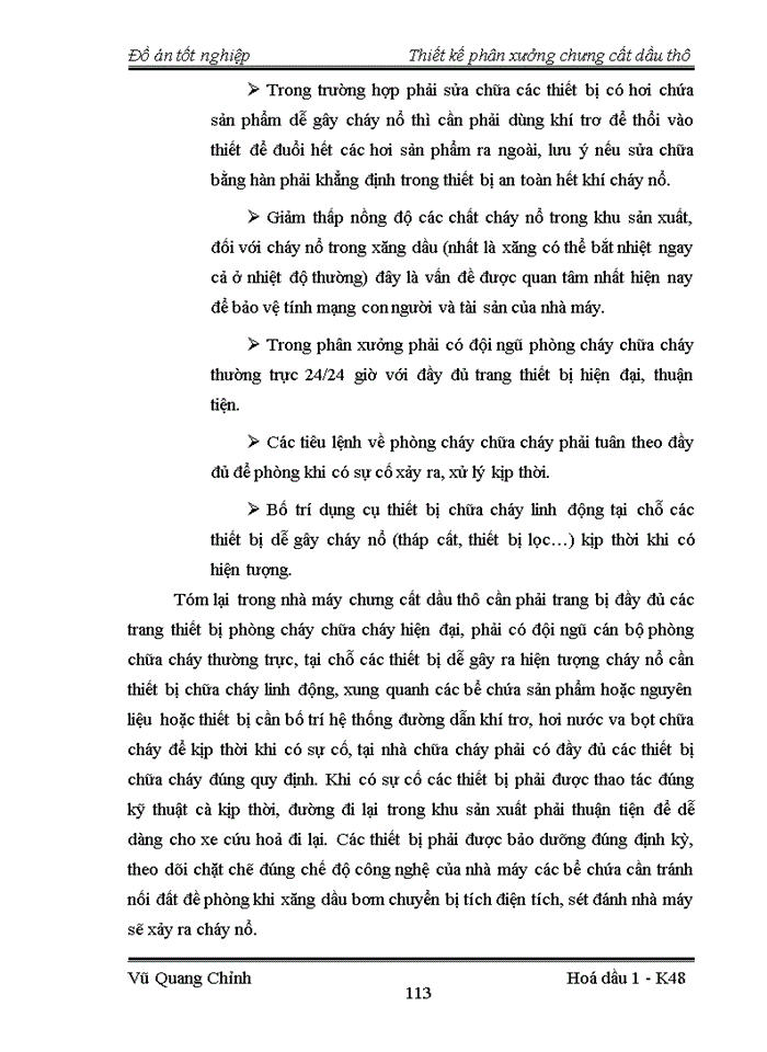 image for page Thiết kế phân xưởng chưng cất dầu thô