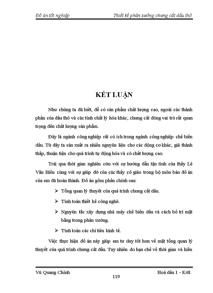 image for page Thiết kế phân xưởng chưng cất dầu thô