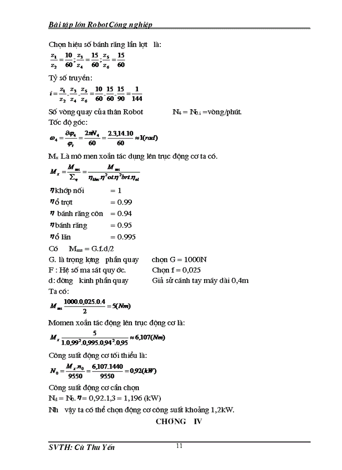image for page Bài tập lớn Robot Công nghiệp
