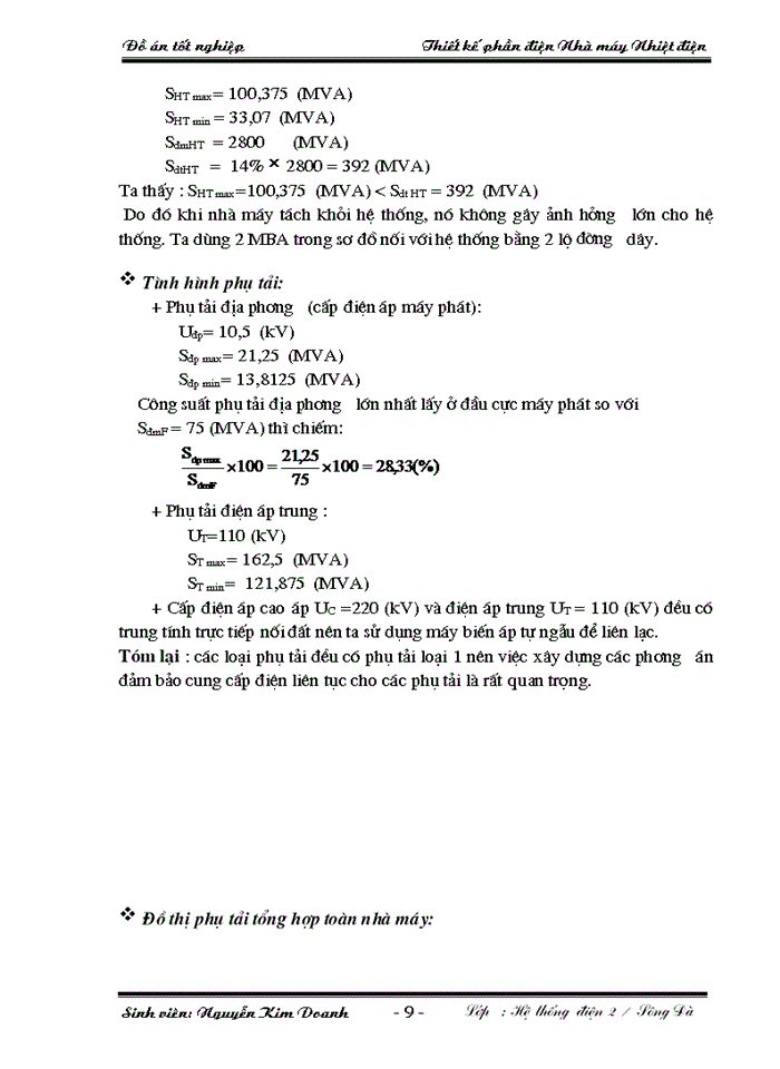 image for page Đồ án tốt nghiệp Thiết kế phần Điện Nhà máy Nhiệt Điện