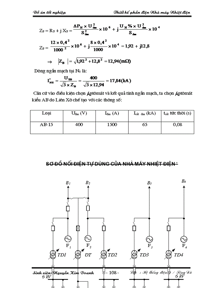 image for page Đồ án tốt nghiệp Thiết kế phần Điện Nhà máy Nhiệt Điện