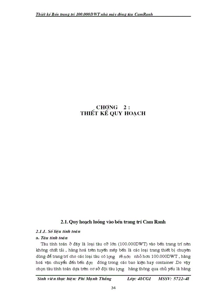 image for page Thiết kế Bến trang trí 100 000DWT nhà máy đóng tàu CamRanh