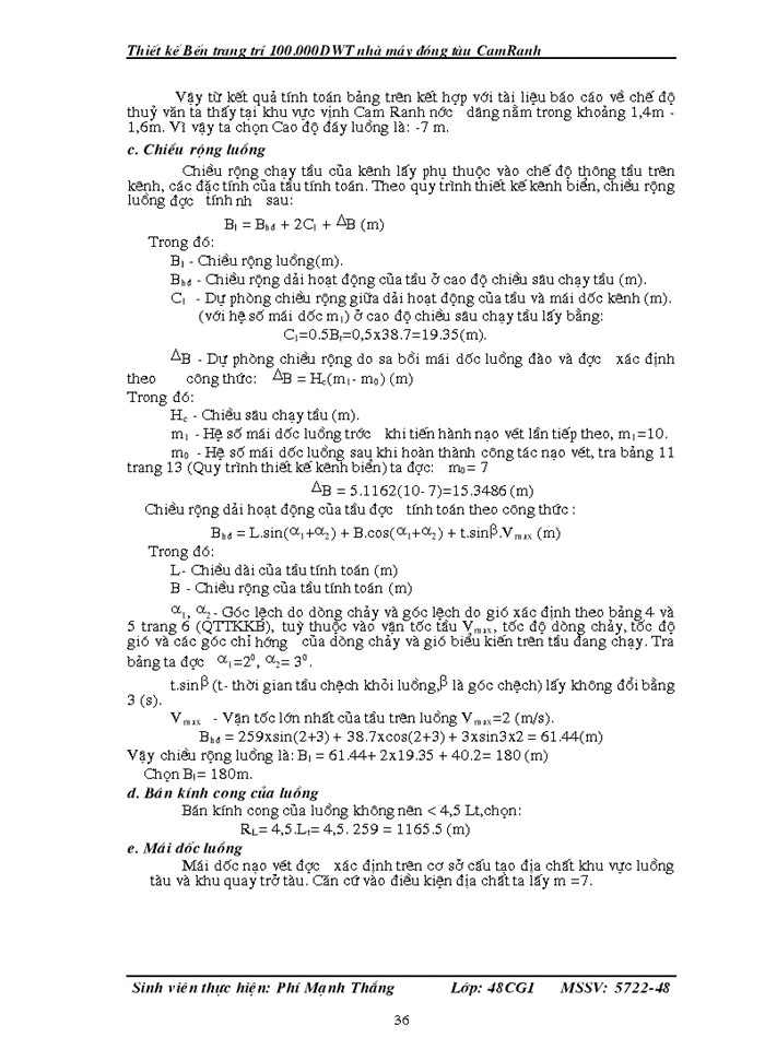 image for page Thiết kế Bến trang trí 100 000DWT nhà máy đóng tàu CamRanh