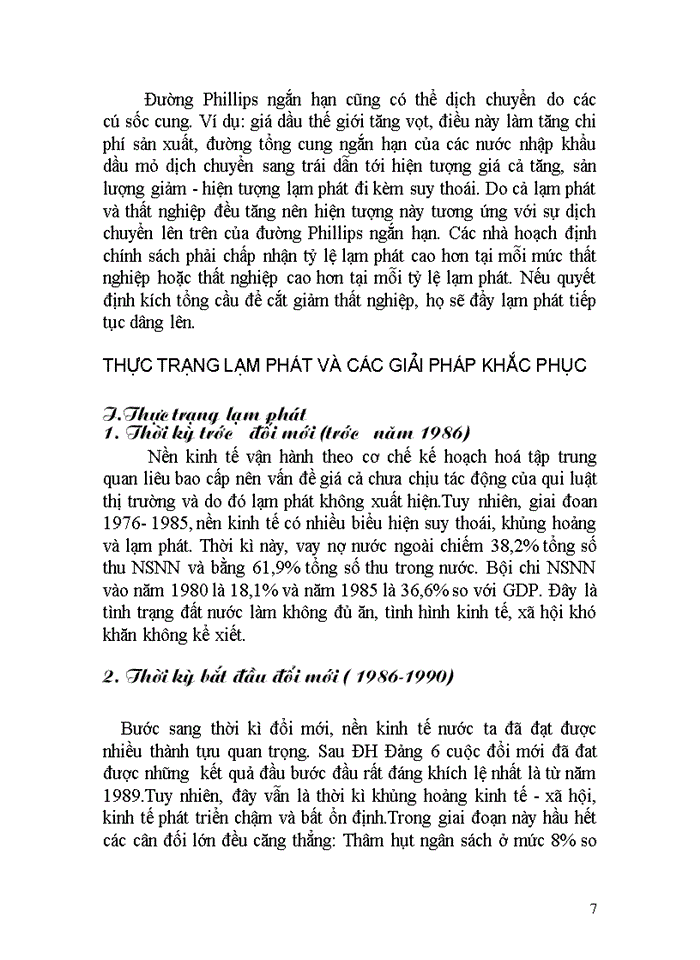 image for page Một số lý luận chung về lạm phát