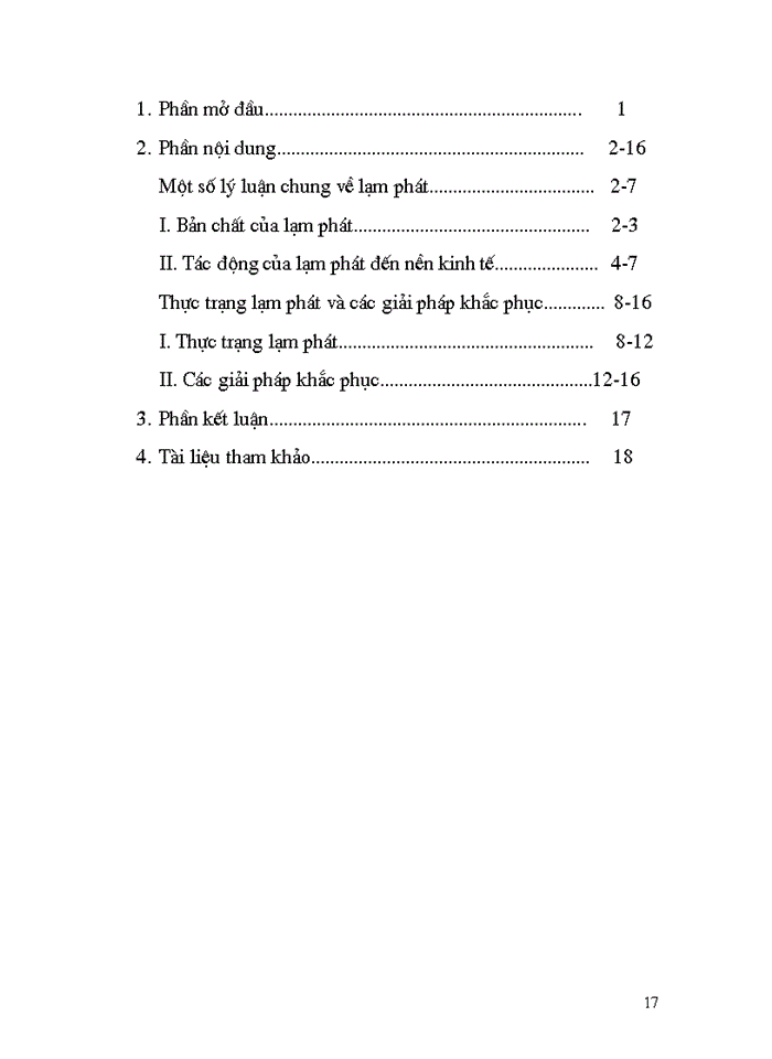 image for page Một số lý luận chung về lạm phát