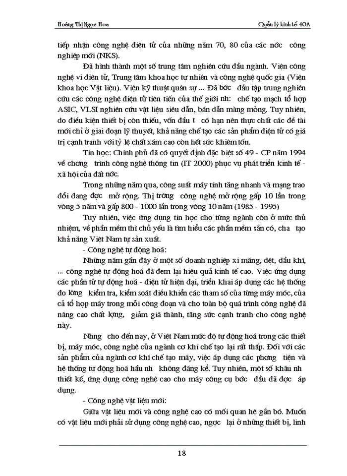 image for page Một số vấn đề về đổi mới công nghệ trong các doanh nghiệp công nghệp ở Việt Nam