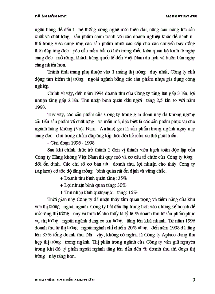 image for page Phát triển và hoàn thiện chủng loại sản phẩm nhựa nhằm mở rộng thị trường nội địa của Công ty nhựa cao cấp Hàng không Aplaco