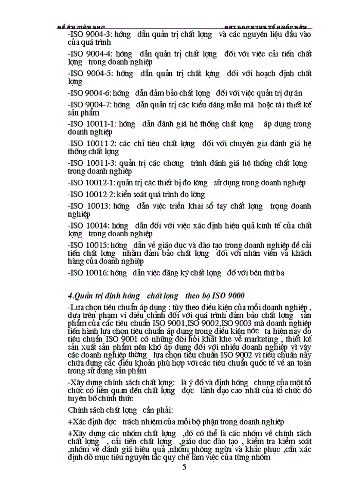 image for page Hệ thống quản trị chất lượngtheo bộ tiêu chuẩn ISO-9000 và việc áp dụng nó vào các doanh nghiệp Việt Nam