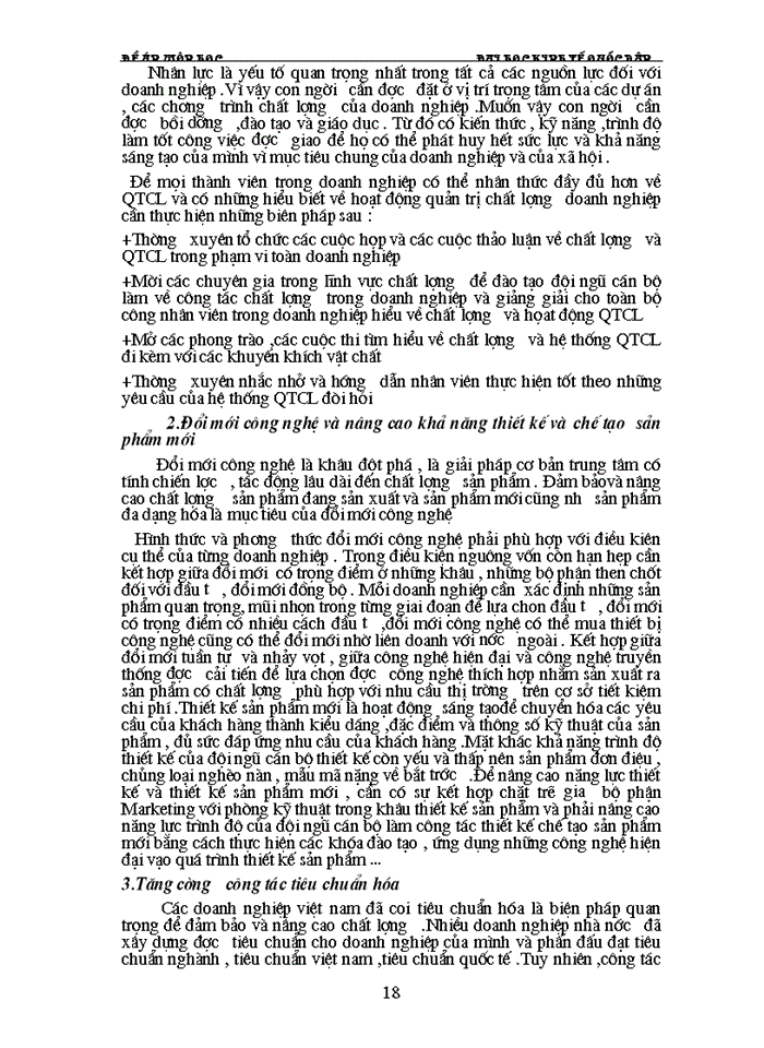 image for page Hệ thống quản trị chất lượngtheo bộ tiêu chuẩn ISO-9000 và việc áp dụng nó vào các doanh nghiệp Việt Nam