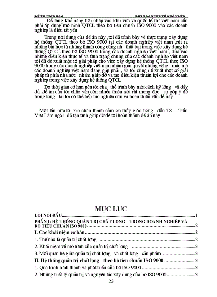 image for page Hệ thống quản trị chất lượngtheo bộ tiêu chuẩn ISO-9000 và việc áp dụng nó vào các doanh nghiệp Việt Nam