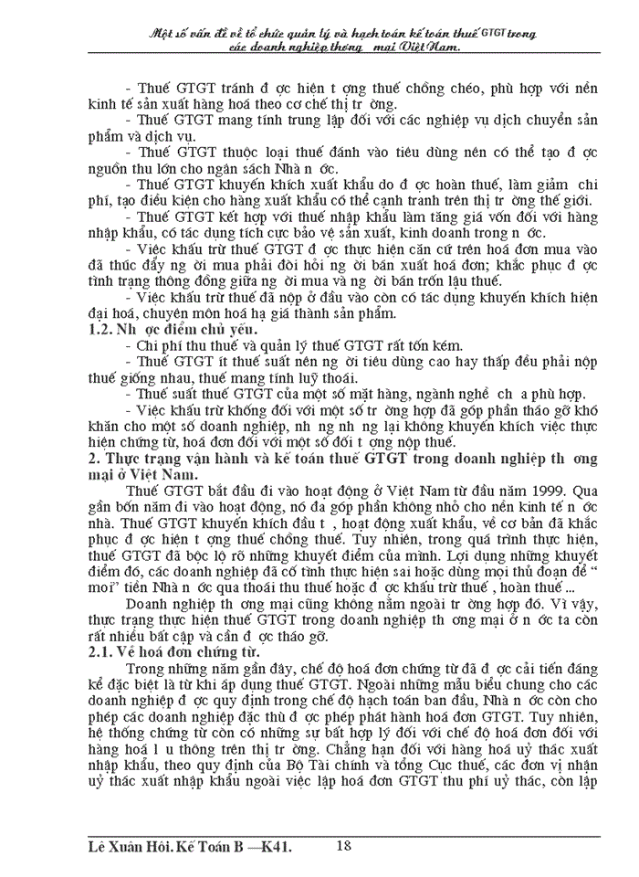 image for page Cơ sở lý luận về thuế Giá trị gia tăng và Kế toán thuế Giá trị gia tăng trong doanh nghiệp Thương mại ở Việt Nam