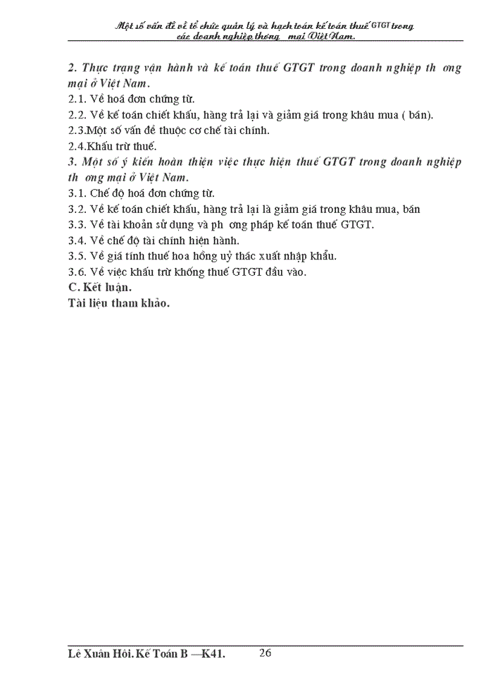 image for page Cơ sở lý luận về thuế Giá trị gia tăng và Kế toán thuế Giá trị gia tăng trong doanh nghiệp Thương mại ở Việt Nam