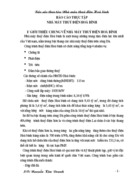 Báo cáo Tại tại Nhà máy thuỷ Điện Hoà bình