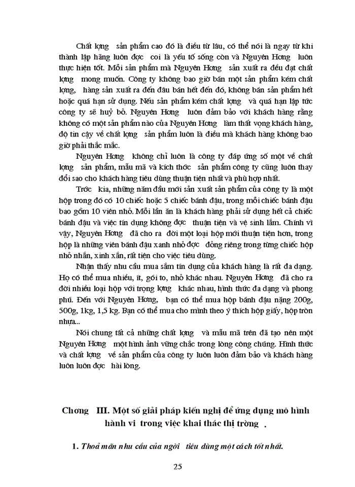 image for page Áp dụng lý thuyết hành vi người tiêu dùng trong việc nghiên cứu nhu cầu và hành vi trong việc tiêu dùng sản phẩm bánh đậu xanh Nguyên Hương