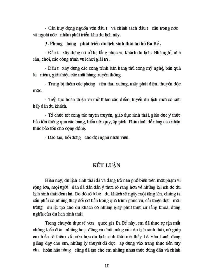 image for page Ưu nhược điểm và những hạn chế do du lịch sinh thái