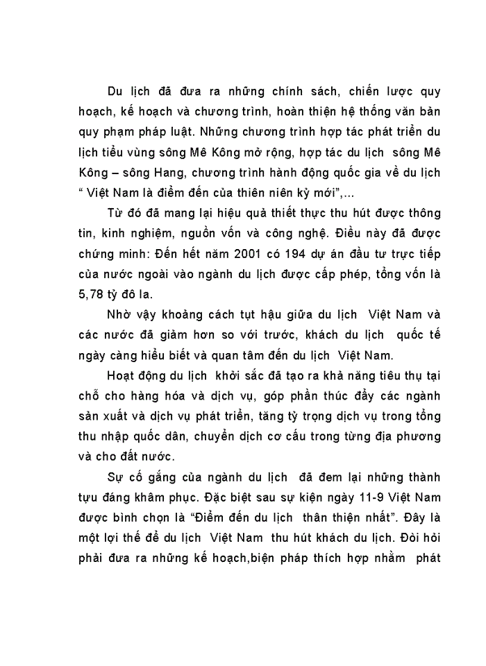 image for page Nghiên cứu mục tiêu chiến lược phát triển Du lịch ở Việt Nam đến năm 2010