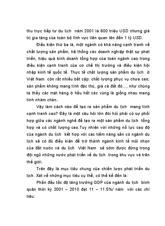 image for page Nghiên cứu mục tiêu chiến lược phát triển Du lịch ở Việt Nam đến năm 2010