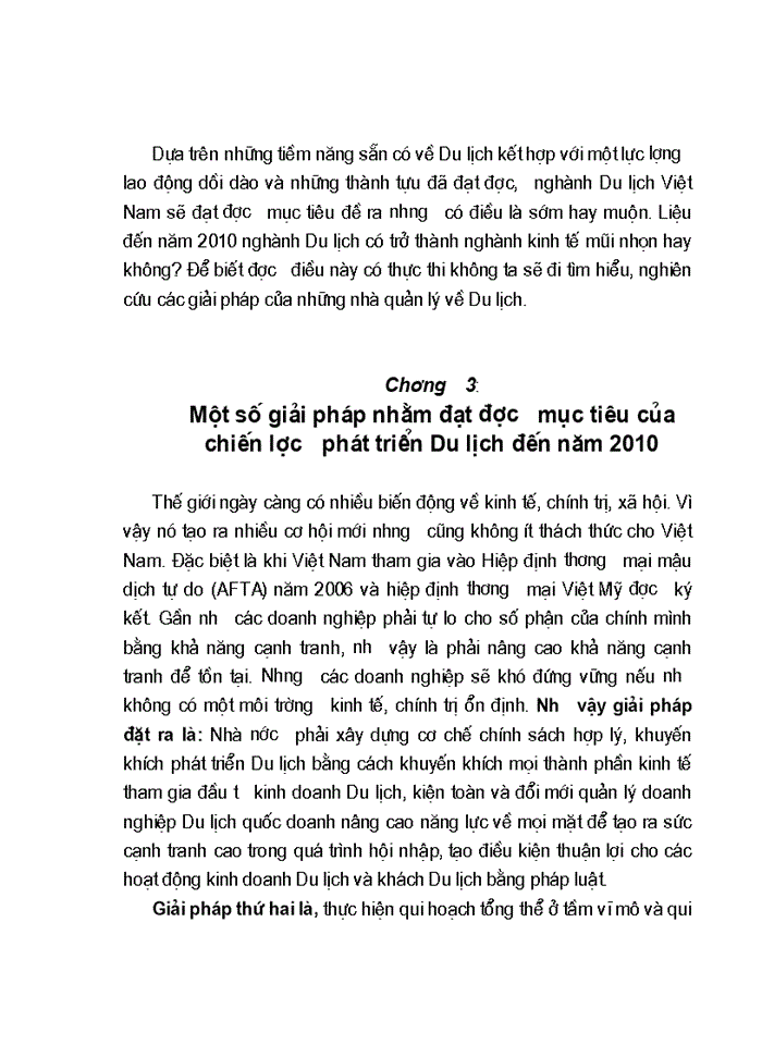 image for page Nghiên cứu mục tiêu chiến lược phát triển Du lịch ở Việt Nam đến năm 2010