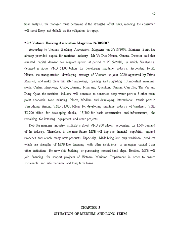 image for page Improving medium - and long term project lending activities in maritimeBank