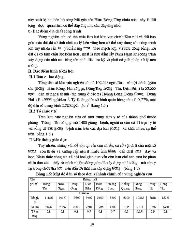 image for page Đặc điểm Kinh tế Xã hội và hiện trạng môi trường khu vực nghiên cứu