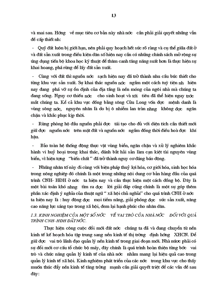 image for page Thực trạng về vai trò của nhà nước đối với quá trình Công nghiệp hóa - Hiện đại hóa đất nước trong thời kỳ qua và những biện pháp làm tăng vai trò của nhà nước trong thời kỳ
