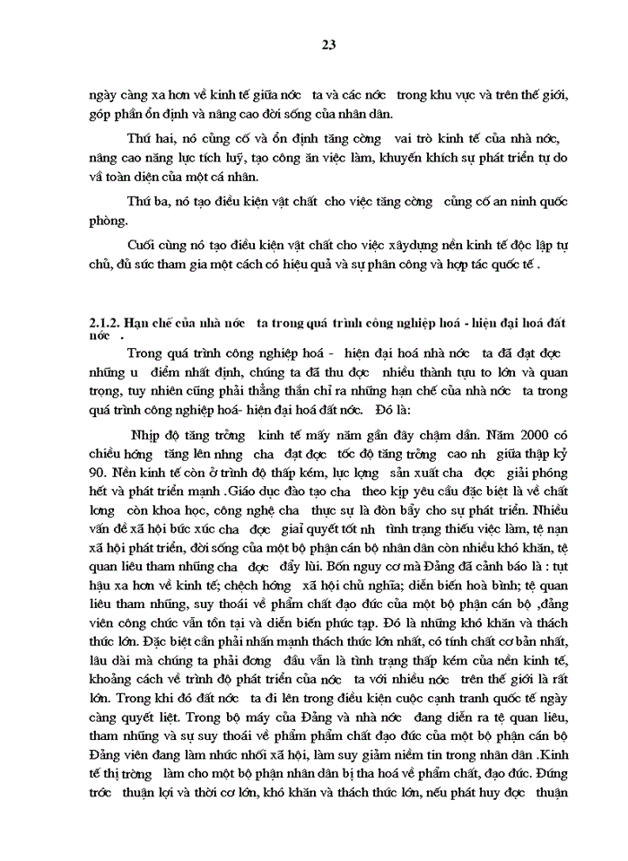image for page Thực trạng về vai trò của nhà nước đối với quá trình Công nghiệp hóa - Hiện đại hóa đất nước trong thời kỳ qua và những biện pháp làm tăng vai trò của nhà nước trong thời kỳ