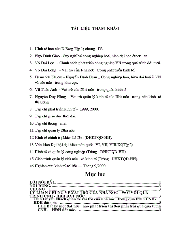 image for page Thực trạng về vai trò của nhà nước đối với quá trình Công nghiệp hóa - Hiện đại hóa đất nước trong thời kỳ qua và những biện pháp làm tăng vai trò của nhà nước trong thời kỳ