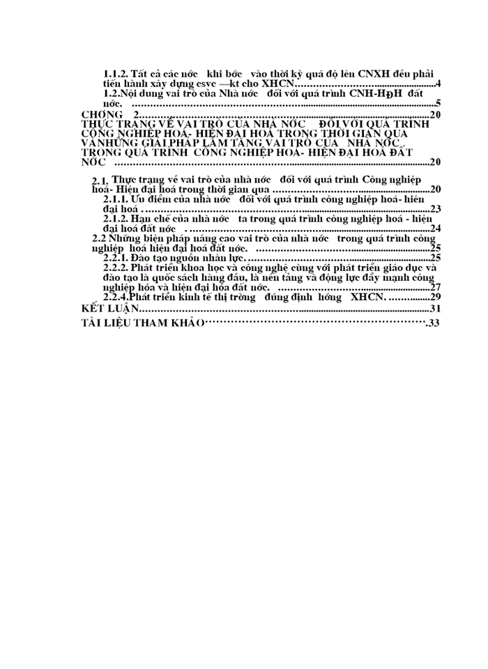 image for page Thực trạng về vai trò của nhà nước đối với quá trình Công nghiệp hóa - Hiện đại hóa đất nước trong thời kỳ qua và những biện pháp làm tăng vai trò của nhà nước trong thời kỳ