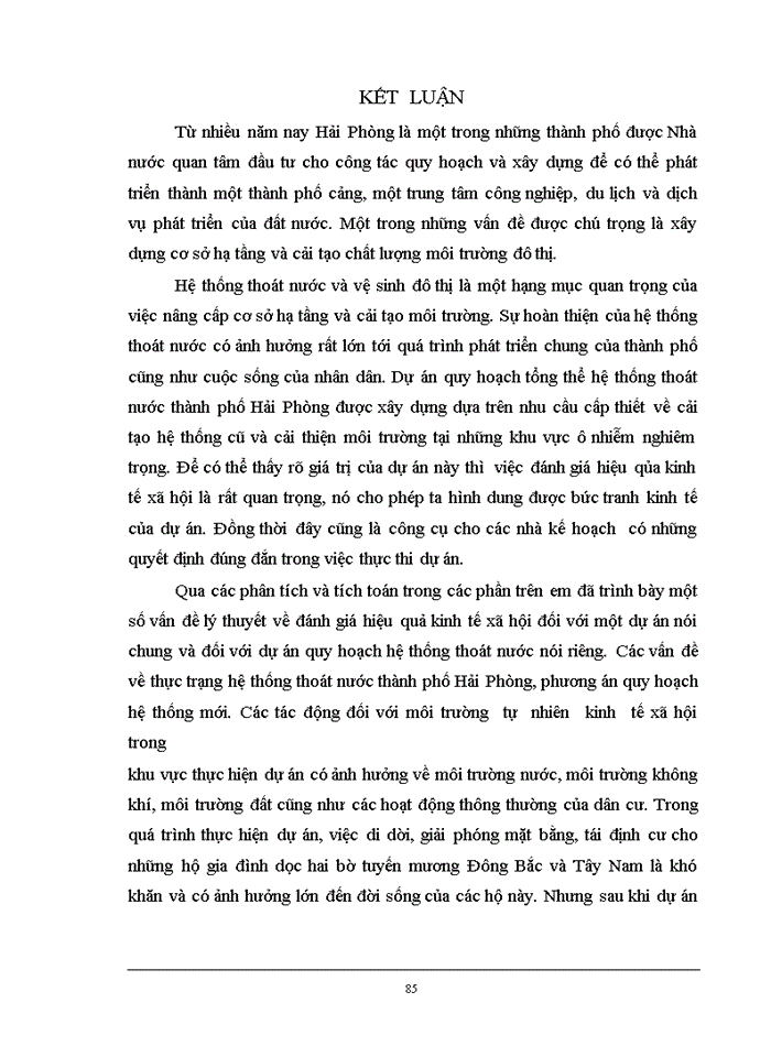 image for page Bước đầu nghiên cứu phương pháp đánh giá hiệu quả kinh tế Xã hội của dự án quy hoạch tổng thể hệ thống thoát nước thành phố Hải Phòng