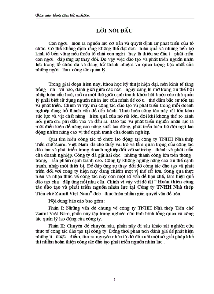 image for page Hoàn thiện công tác đào tạo và phát triển nguồn nhân lực tại Công ty Trách nhiệm Hữu hạn Nhà thép Tiền chế Zamil Việt Nam