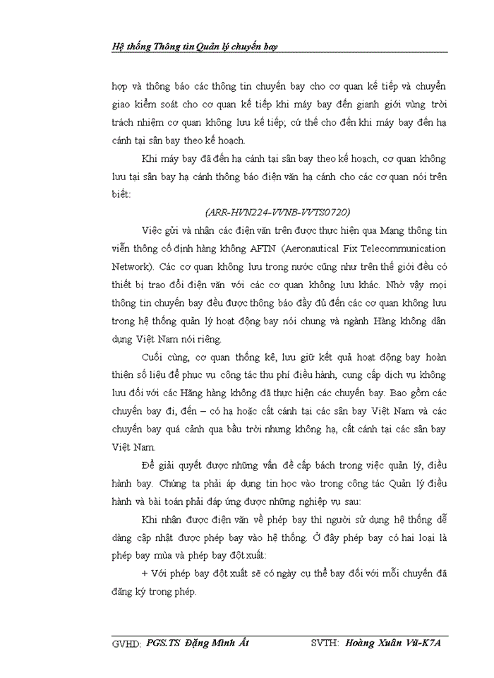 image for page Xây dựng hệ thống thông tin Quản lý chuyến bay