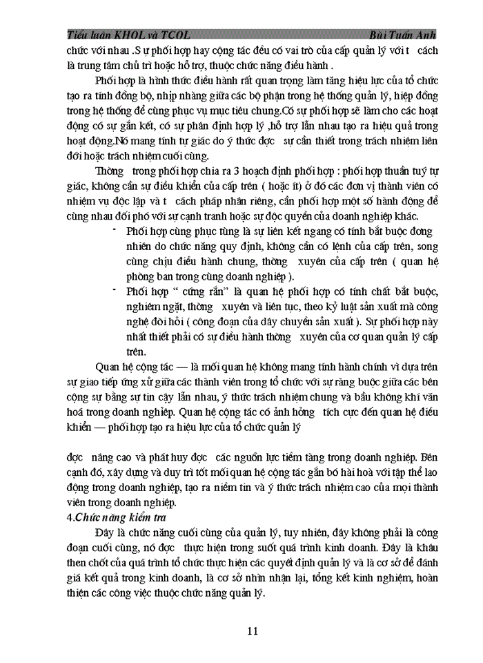 image for page Mối quan hệ giữa các chức năng quản lý và việc áp dụng thực tế vào Doanh nghiệp